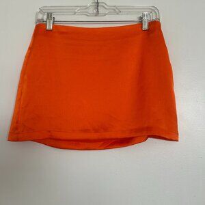 Free People Orange Mini Skirt - Size 0